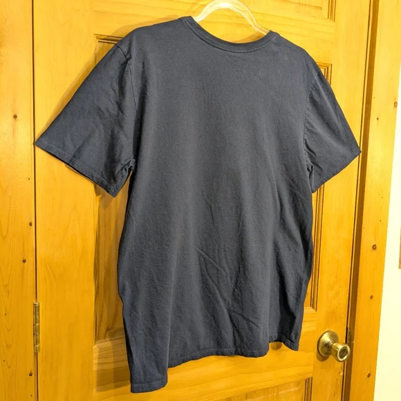 The Nike Tee Men's Large "No Pain No Power" Athletic Cut Short Sleeve Dark Blue - Picture 7 of 7